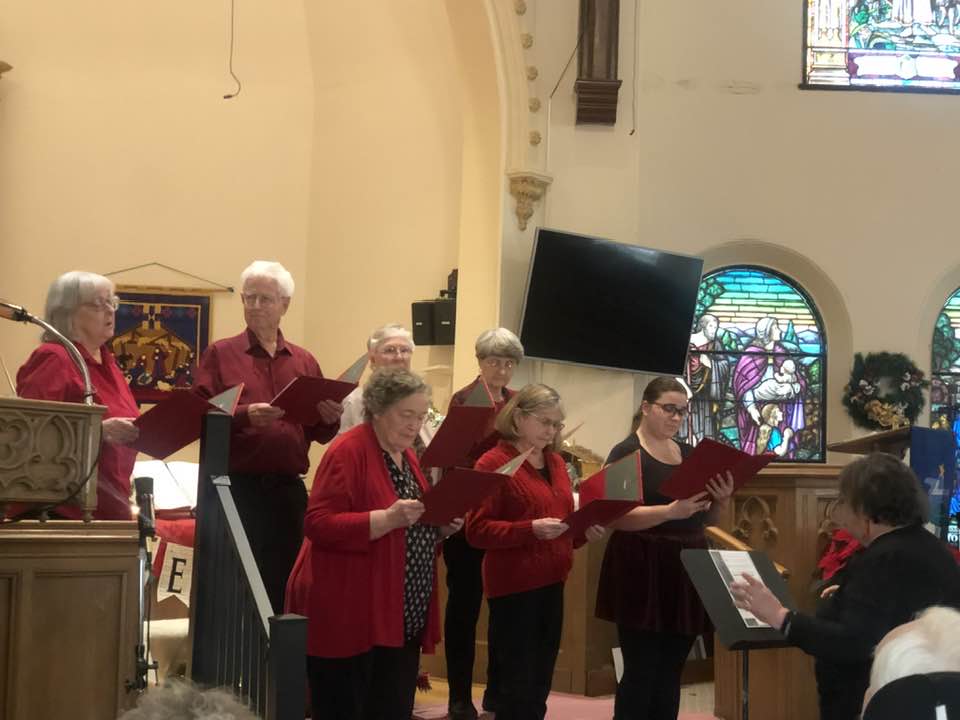 Sunday worship service at South Cayuga Baptist Church